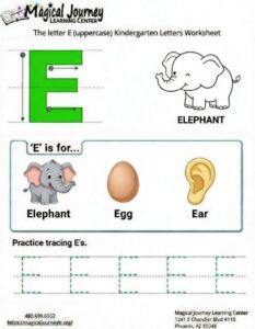 letter E