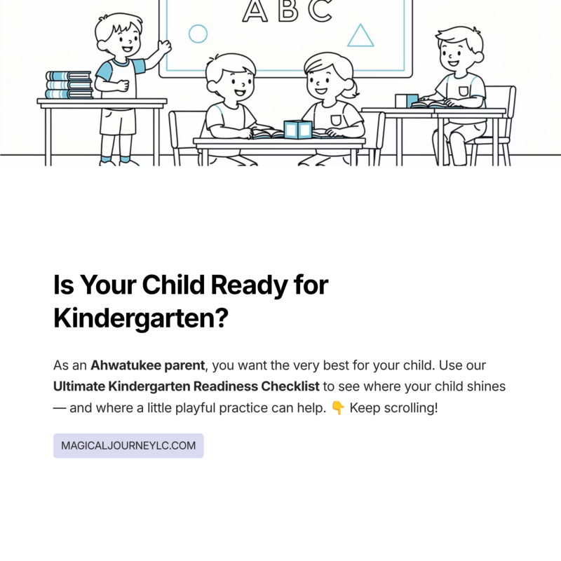 Kindergarten Readiness Checklist