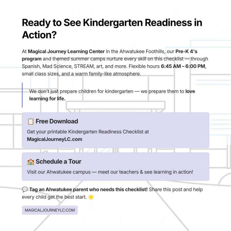 Kindergarten Readiness